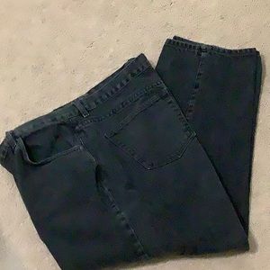 SAVANE Mens black jeans, 42x30